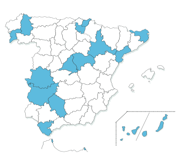 Acarus siro (mapa - España)