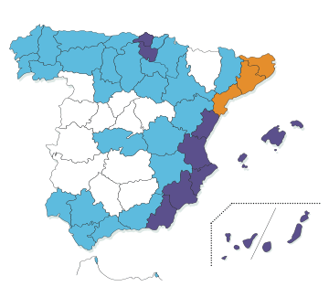 Dermatophagoides farinae (mapa - España)