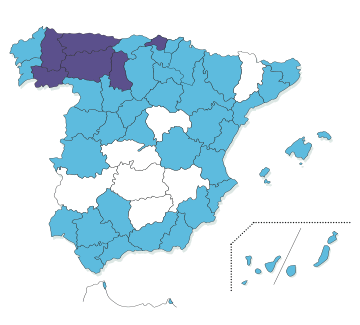 Euroglyphus maynei (mapa - España)