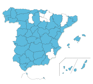 Glycyphagus domesticus (mapa - España)