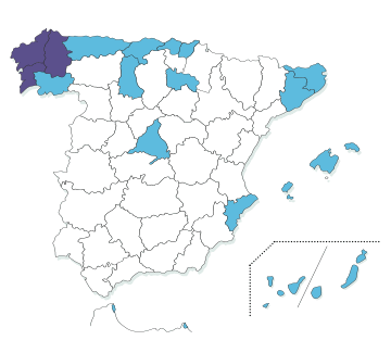 Chortoglyphus arcuatus (mapa - España)